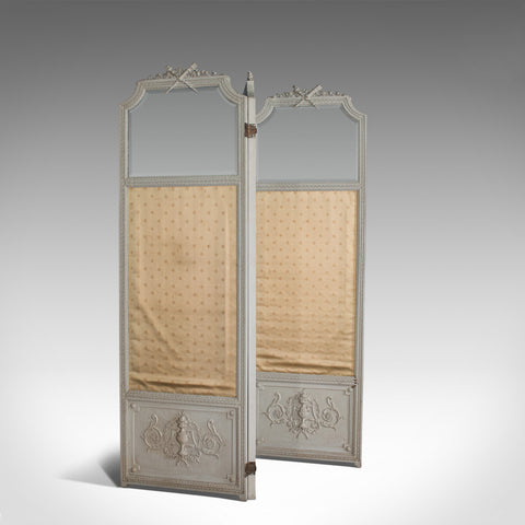 Antique Dressing Screen, Italian, Mahogany, Privacy, Room Divider, Victorian