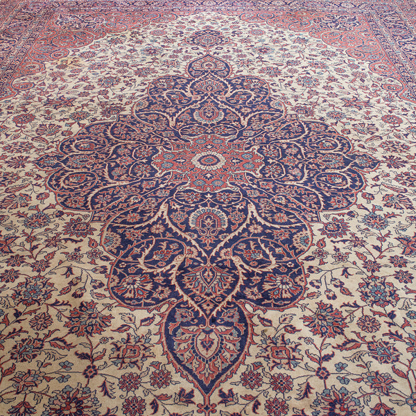 Very Large Antique Heriz Carpet, Persian, Room Size, Rug, Edwardian, Circa 1910