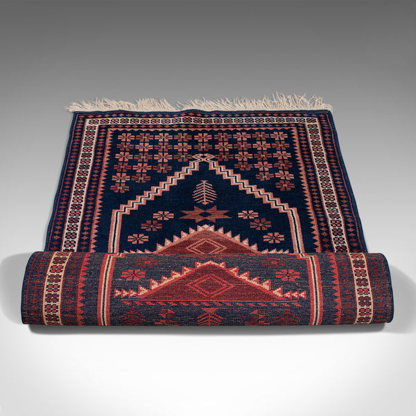 Vintage Anatolian Hallway Rug, Turkish, Woven, Carpet, Wall, Late 20th, C.1970