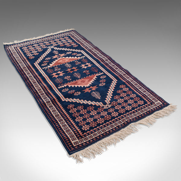 Vintage Anatolian Hallway Rug, Turkish, Woven, Carpet, Wall, Late 20th, C.1970