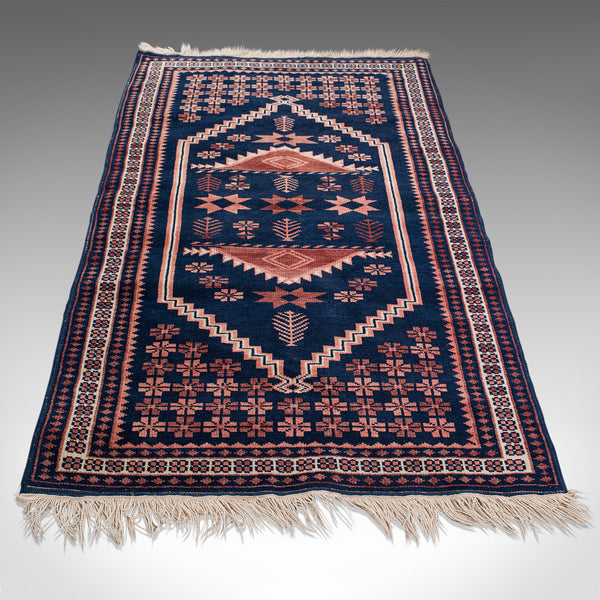 Vintage Anatolian Hallway Rug, Turkish, Woven, Carpet, Wall, Late 20th, C.1970