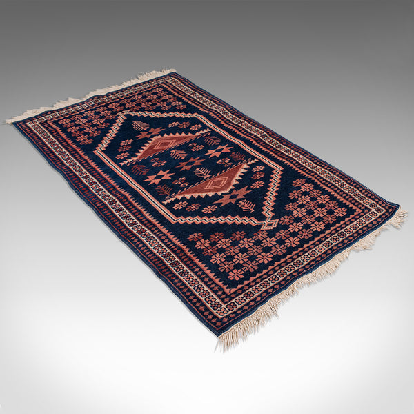 Vintage Anatolian Hallway Rug, Turkish, Woven, Carpet, Wall, Late 20th, C.1970