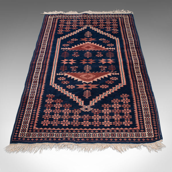 Vintage Anatolian Hallway Rug, Turkish, Woven, Carpet, Wall, Late 20th, C.1970