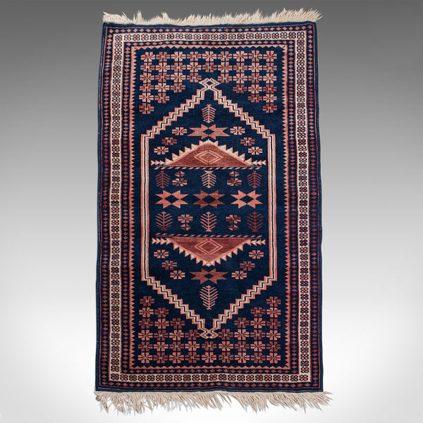 Vintage Anatolian Hallway Rug, Turkish, Woven, Carpet, Wall, Late 20th, C.1970
