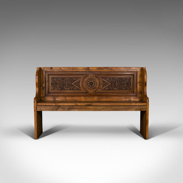 Large Vintage Settle, French, Provincial, Bench, Pew, Mid Century, Circa 1950