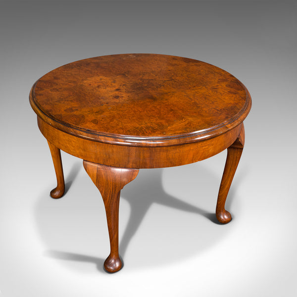 Antique Sofa Table, English, Walnut, Circular, Centre, Side, Edwardian, C.1900