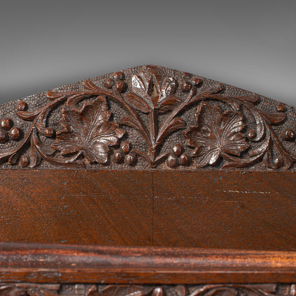 Antique Wall Gong, Indian, Oak, Dinner, Ceremonial Monastery Chime, Circa 1900