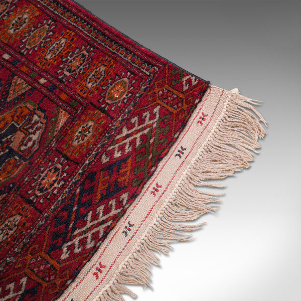 Antique Near Pair, Bokhara Rugs, Turkoman, Tekke, Carpet, Wall Covering, C.1910