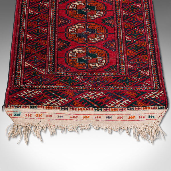 Antique Near Pair, Bokhara Rugs, Turkoman, Tekke, Carpet, Wall Covering, C.1910