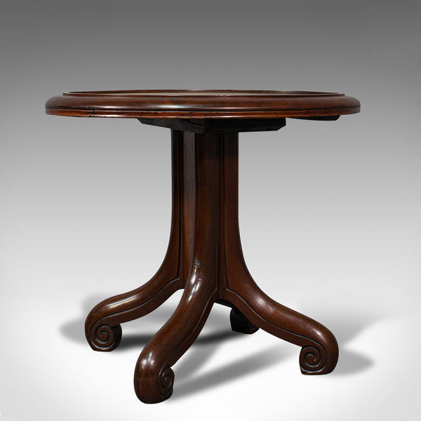 Antique Library Side Table, English, Mahogany, Occasional, Victorian, Circa 1850