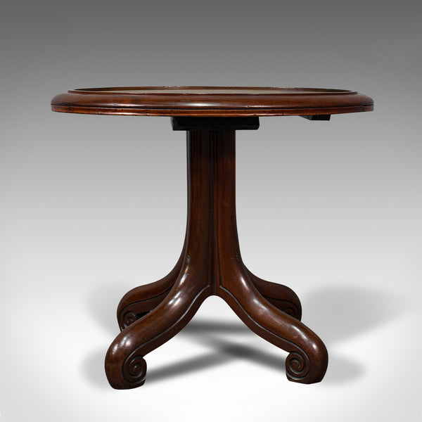 Antique Library Side Table, English, Mahogany, Occasional, Victorian, Circa 1850