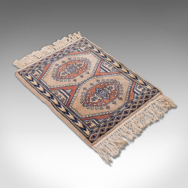 Small Vintage Hamadan Rug, Persian, Woollen, Hall, Prayer, Mat, Mid 20th, C.1950