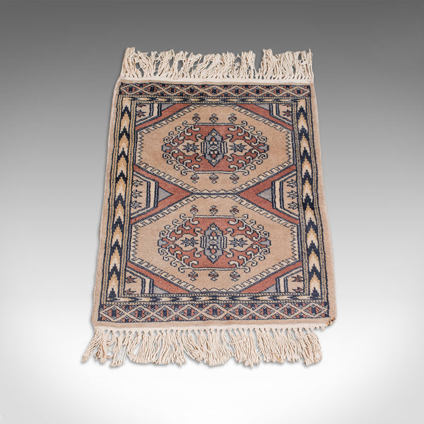 Small Vintage Hamadan Rug, Persian, Woollen, Hall, Prayer, Mat, Mid 20th, C.1950