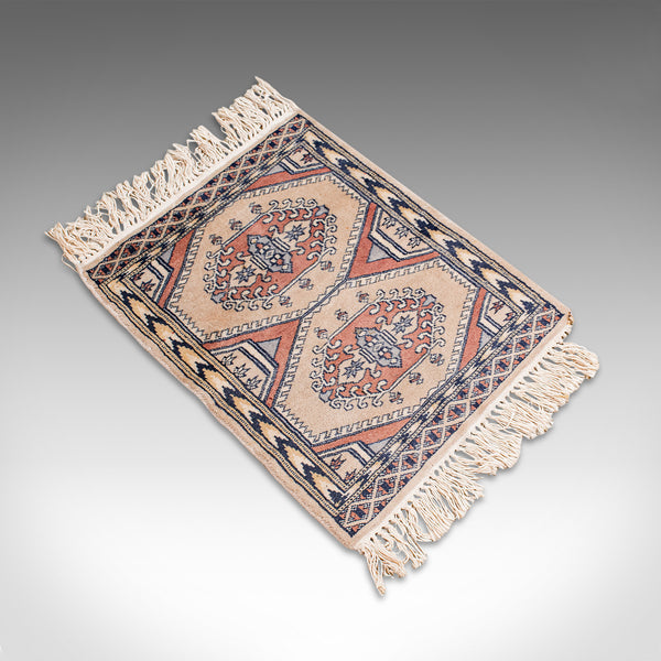 Small Vintage Hamadan Rug, Persian, Woollen, Hall, Prayer, Mat, Mid 20th, C.1950