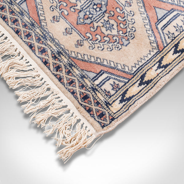 Small Vintage Hamadan Rug, Persian, Woollen, Hall, Prayer, Mat, Mid 20th, C.1950
