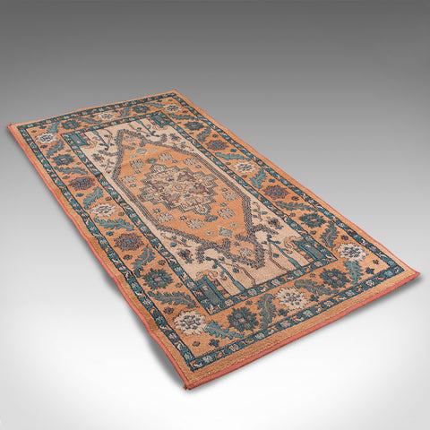 Vintage Hall Rug, Egyptian, Olefin Turkomen, Decorative Carpet, Late 20th.C