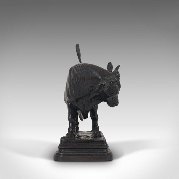 Antique Bull Figure, Austrian, Bronze, Study, Statue, 19th Century, Circa 1900