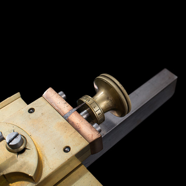 Antique Watchmaker's Lathe, Swiss, Brass, Copper, Precision Instrument, C.1900