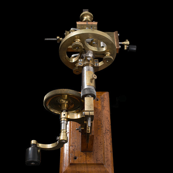 Antique Watchmaker's Lathe, Swiss, Brass, Copper, Precision Instrument, C.1900