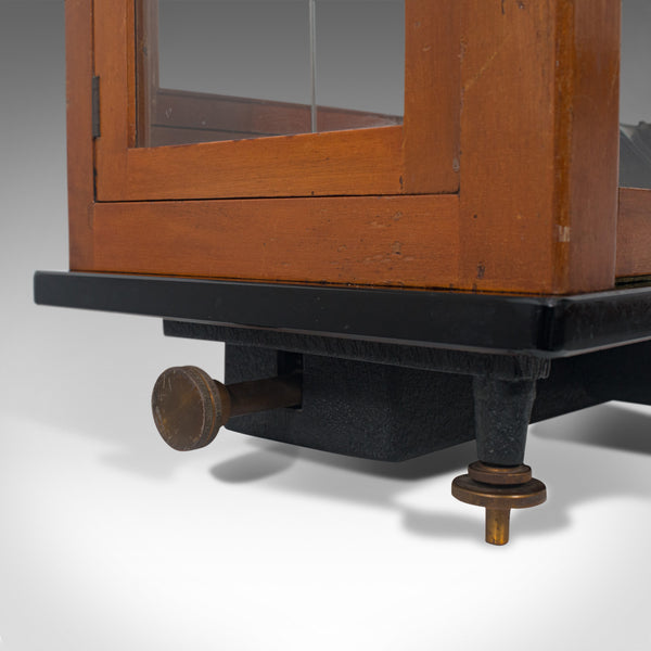 Vintage Balance, English, Mahogany, Scientific Scales, Stanton Instruments, 1960