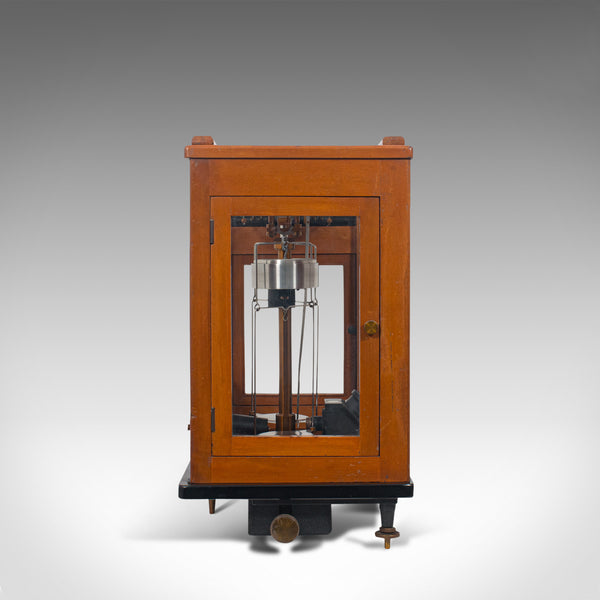 Vintage Balance, English, Mahogany, Scientific Scales, Stanton Instruments, 1960