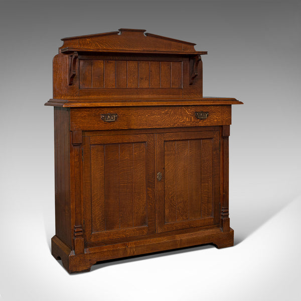 Antique Chiffonier, Scottish, Oak, Sideboard, Cabinet, Victorian, C.1860