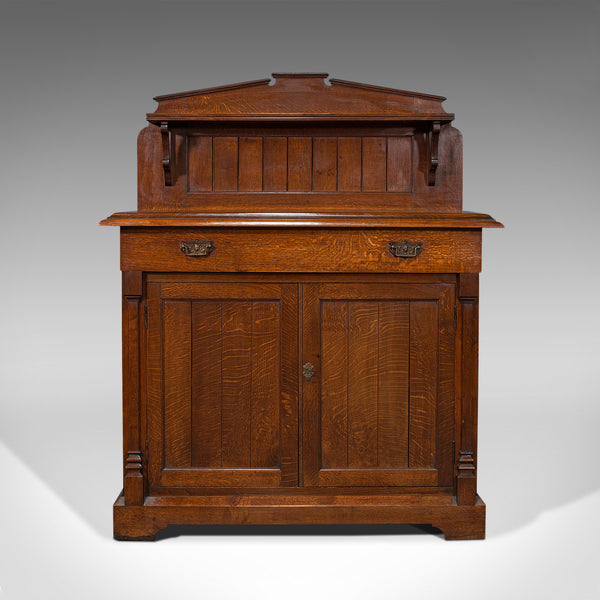Antique Chiffonier, Scottish, Oak, Sideboard, Cabinet, Victorian, C.1860