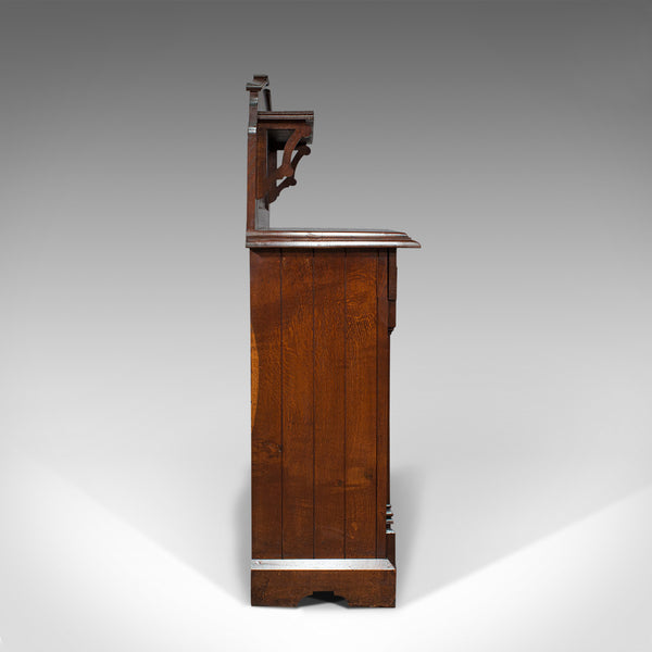 Antique Chiffonier, Scottish, Oak, Sideboard, Cabinet, Victorian, C.1860