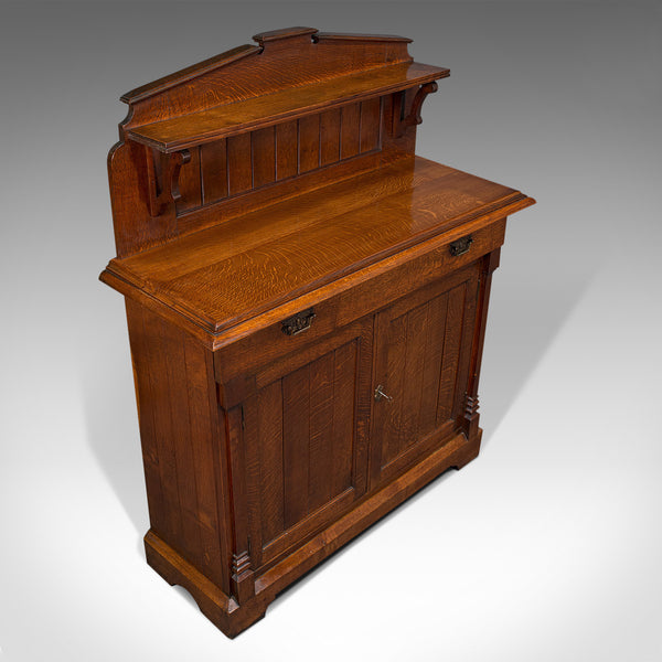 Antique Chiffonier, Scottish, Oak, Sideboard, Cabinet, Victorian, C.1860