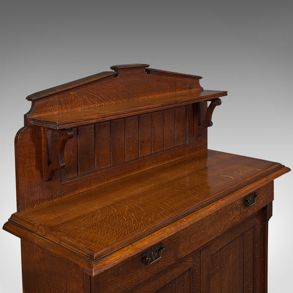 Antique Chiffonier, Scottish, Oak, Sideboard, Cabinet, Victorian, C.1860