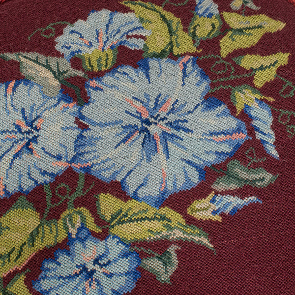 Pair of Antique Footstools, English, Walnut, Needlepoint, Rest, Victorian C.1860