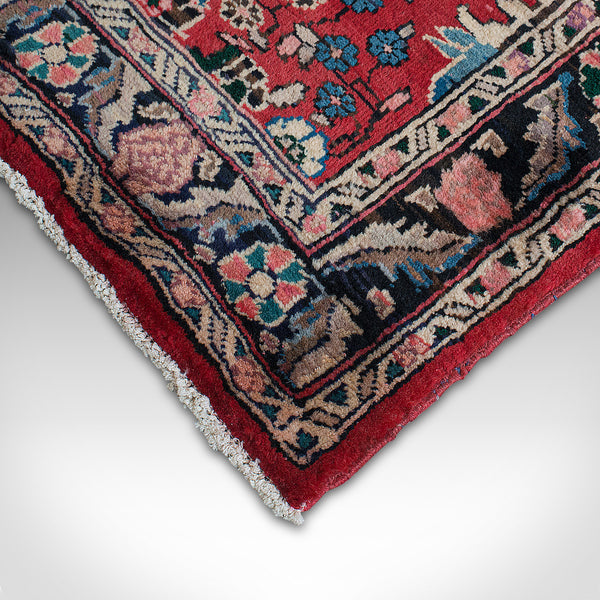 Long, Vintage Hamadan Runner, Persian, Hallway, Rug, Carpet, Mid 20th, C.1950
