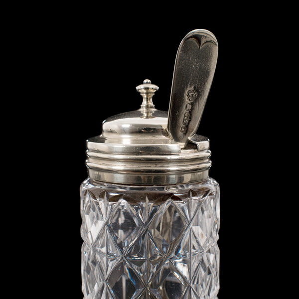 Antique Condiment Serving Set, English, Silver Plate, Table, Ashbury, Edwardian