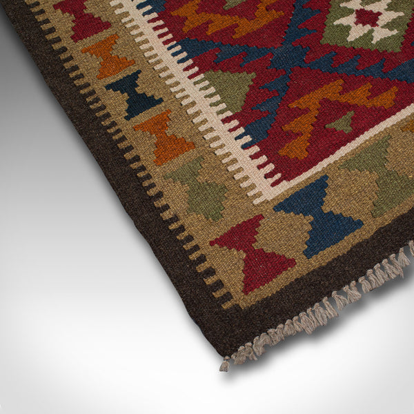 Small Vintage Maimana Kilim Carpet, Middle Eastern, Prayer Mat, Rug, Circa 1970