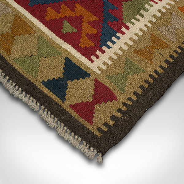 Small Vintage Maimana Kilim Carpet, Middle Eastern, Prayer Mat, Rug, Circa 1970