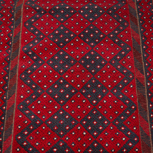 Long Antique Meshwari Runner, Persian, Wool, Kilim, Hallway, Carpet, Circa 1900