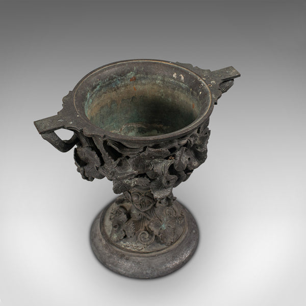 Antique Serving Cup, Continental, Bronze, Goblet, 18th Century, Georgian, C.1800