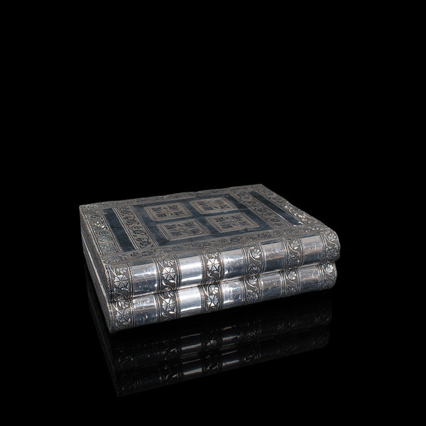 Vintage Decorative Jewellery Box, Indian Silver, Vanity Case, Late 20th Century