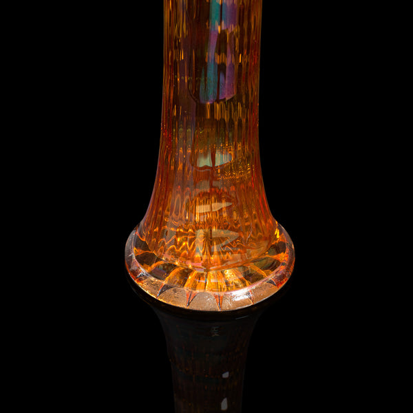 Small Vintage Flower Vase, English, Carnival Glass, Posy, Mid 20th, Circa 1950