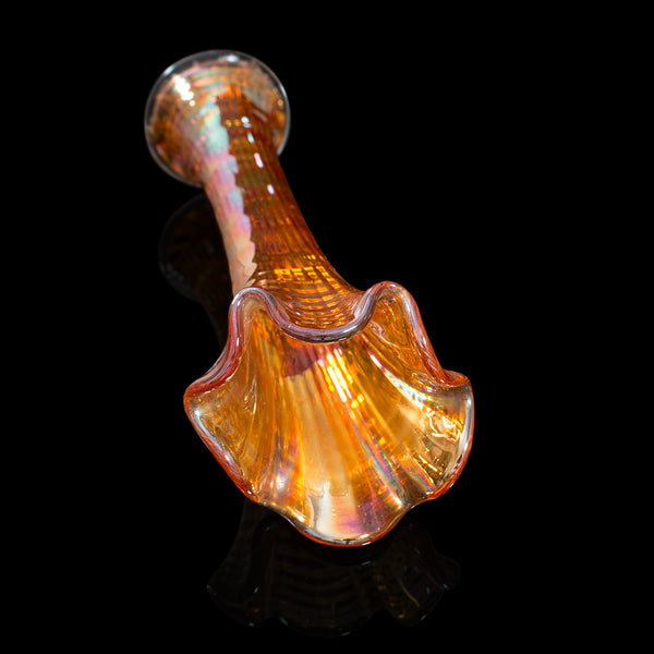 Small Vintage Flower Vase, English, Carnival Glass, Posy, Mid 20th, Circa 1950