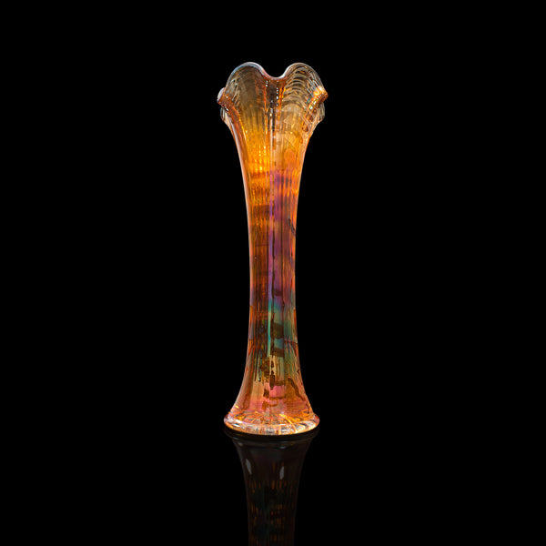 Small Vintage Flower Vase, English, Carnival Glass, Posy, Mid 20th, Circa 1950
