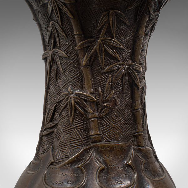 Antique Oriental Vase, Chinese, Bronze, Decorative Baluster Urn, Victorian, 1900