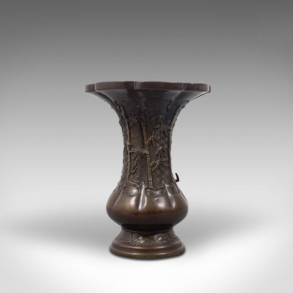 Antique Oriental Vase, Chinese, Bronze, Decorative Baluster Urn, Victorian, 1900