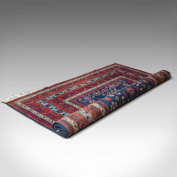 Vintage Shirvan Rug, Caucasian, Lounge, Hall Carpet, Mid 20th Century, C.1950