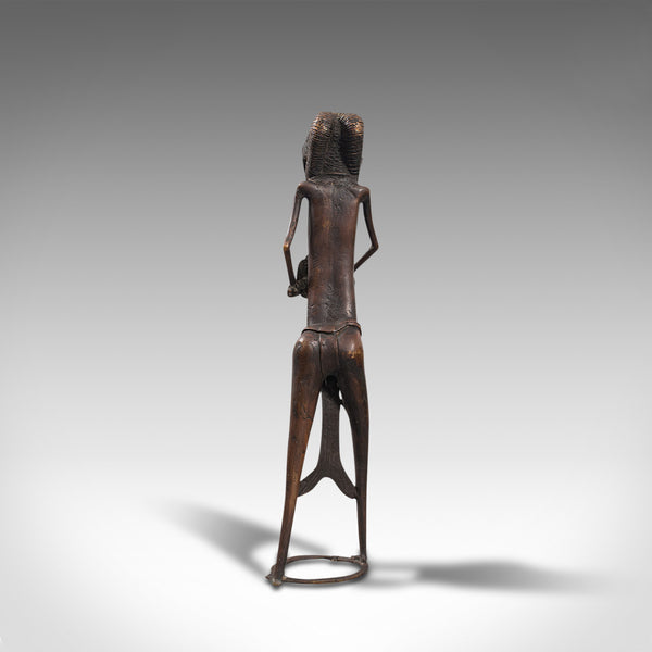 Tall Antique Tribal Figure, West African, Benin Kingdom, Female Statue, C.1900