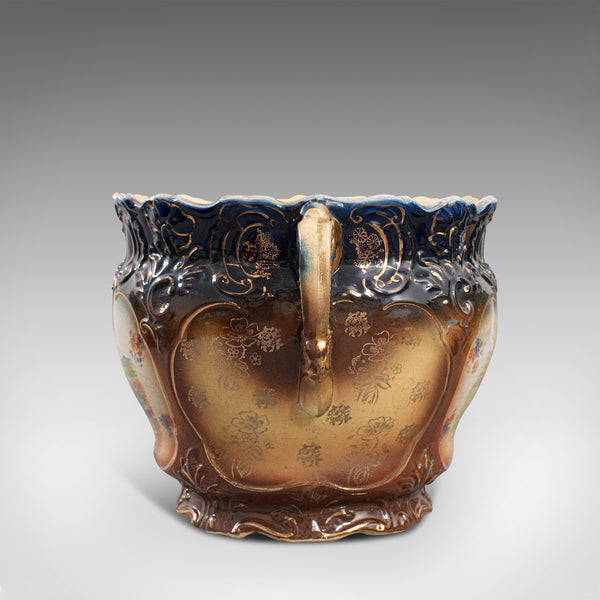 Antique Decorative Planter, English, Ceramic, Jardiniere, Bowl, Edwardian, 1910