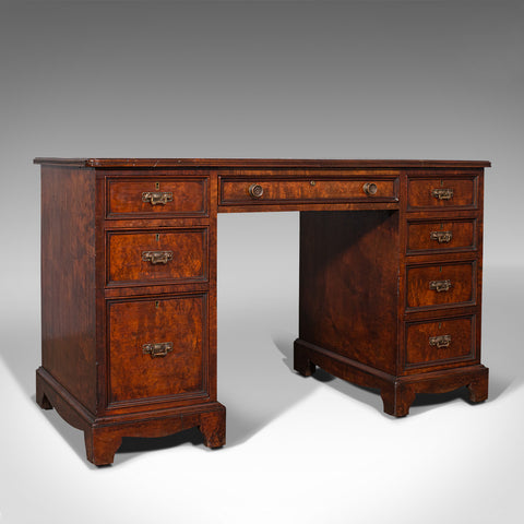 Antique Morning Room Desk, English, Walnut, Writing Table, Victorian, Circa 1880