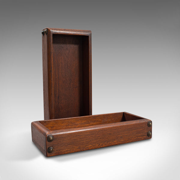Antique Cobbler's Carry Tray, English, Mahogany, Tool Box, Cutlery, Edwardian