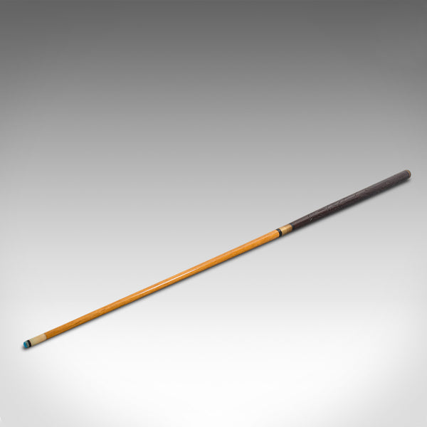 Vintage Gadget Cane, Continental, Hardwood, Walking Stick, Snooker Cue, C.1940