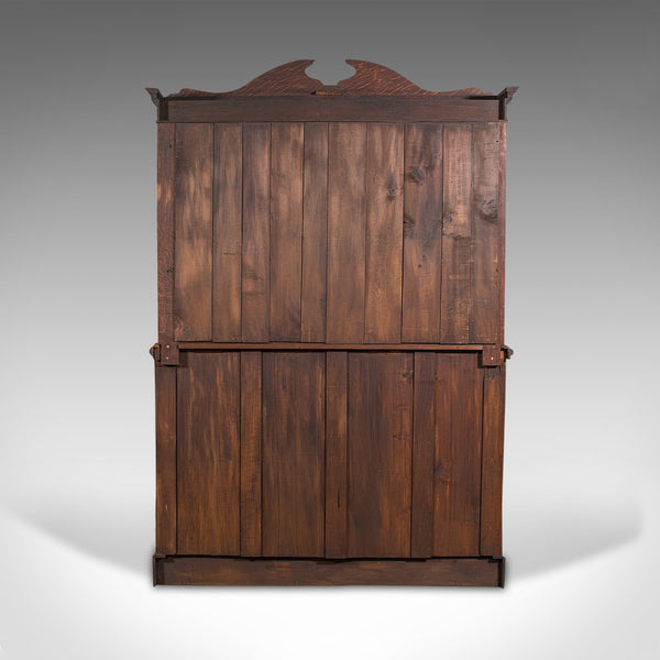 Large Antique Sideboard, English, Oak, Mirror, Cabinet, Arts & Crafts, Victorian